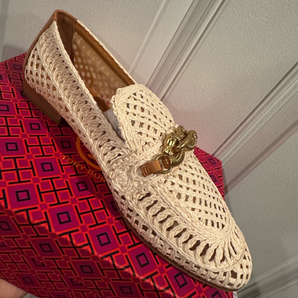 Tory Burch Cream Loafers